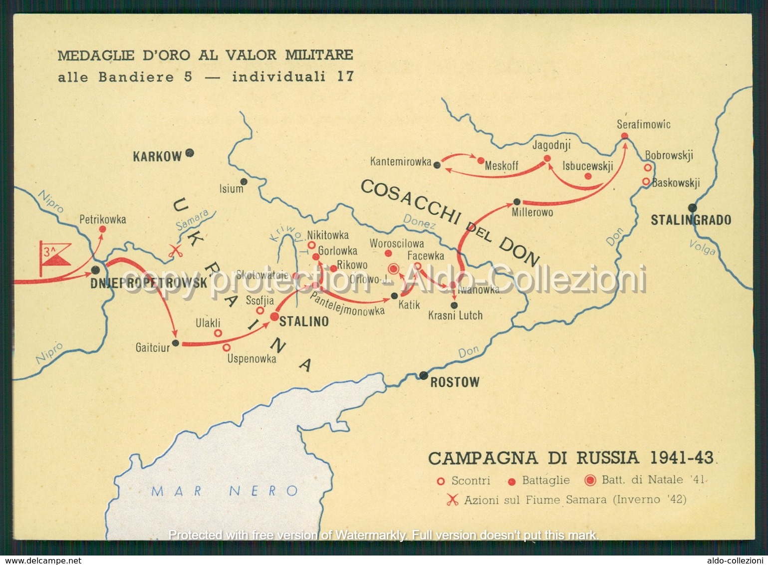 Militari  3 Divisione Celere Principe Amedeo Duca D'Aosta Campagna Di Russia FG M522 - Other & Unclassified