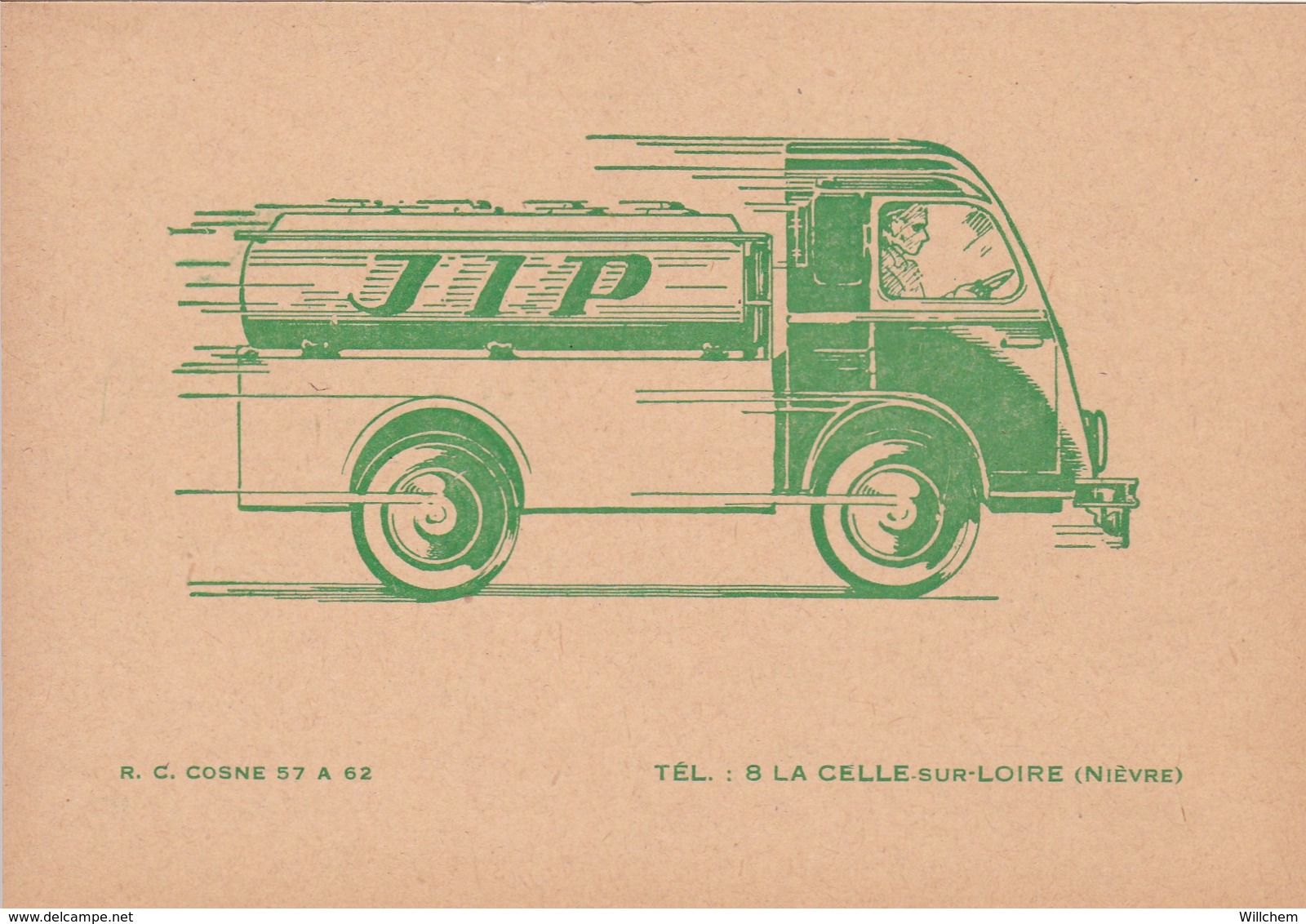 Carte Postale De Mr Jean PETIT Carburants Myennes ( Nièvre ) . - Autres & Non Classés