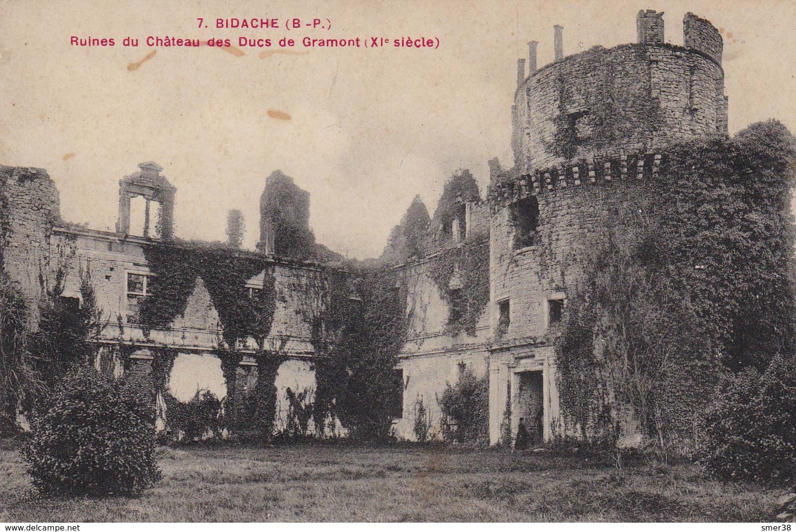 64 - Bidache - Ruines Du Chateau Des Ducs De Gramont- Cpa - Bidache