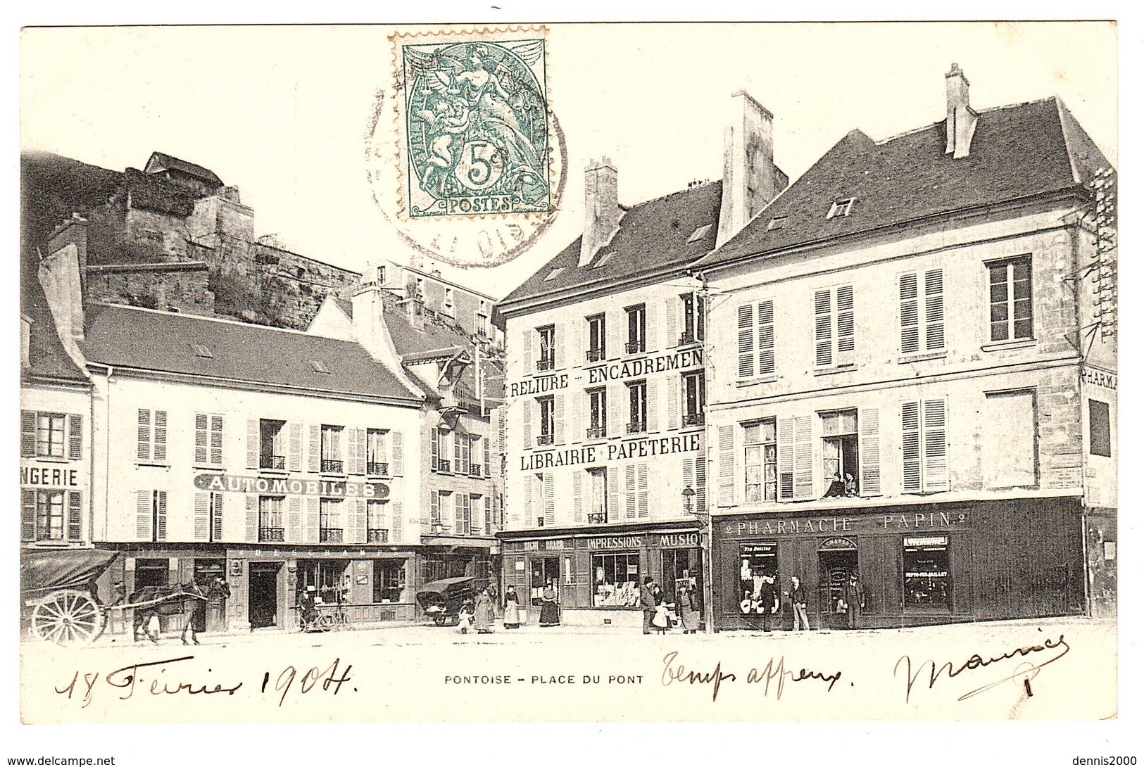 PONTOISE (95) - Place Du Pont - Ed. A. Breger Frères, Paris - Pontoise