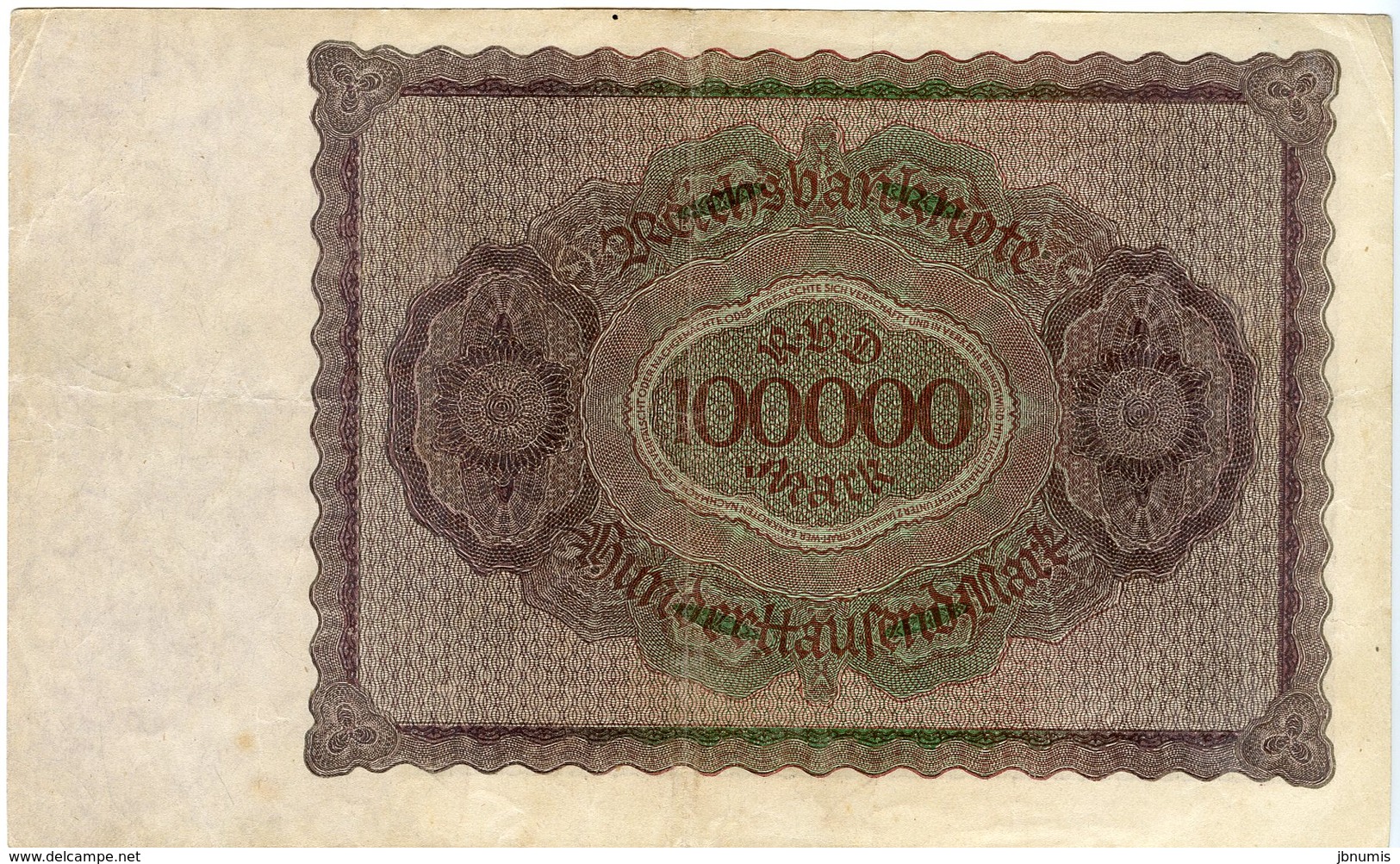 Allemagne Germany 100000 Mark 1 Februar 1923 P83a - 100000 Mark