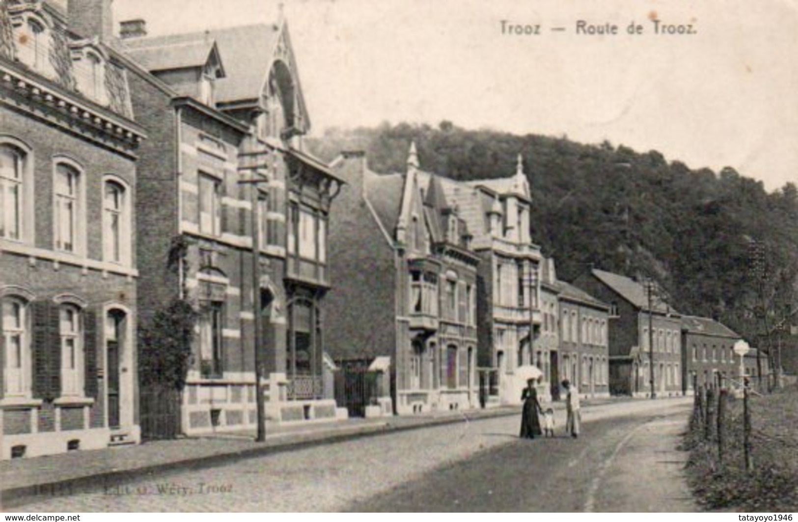 Trooz  Route De Trooz Circulé En 1911 - Trooz