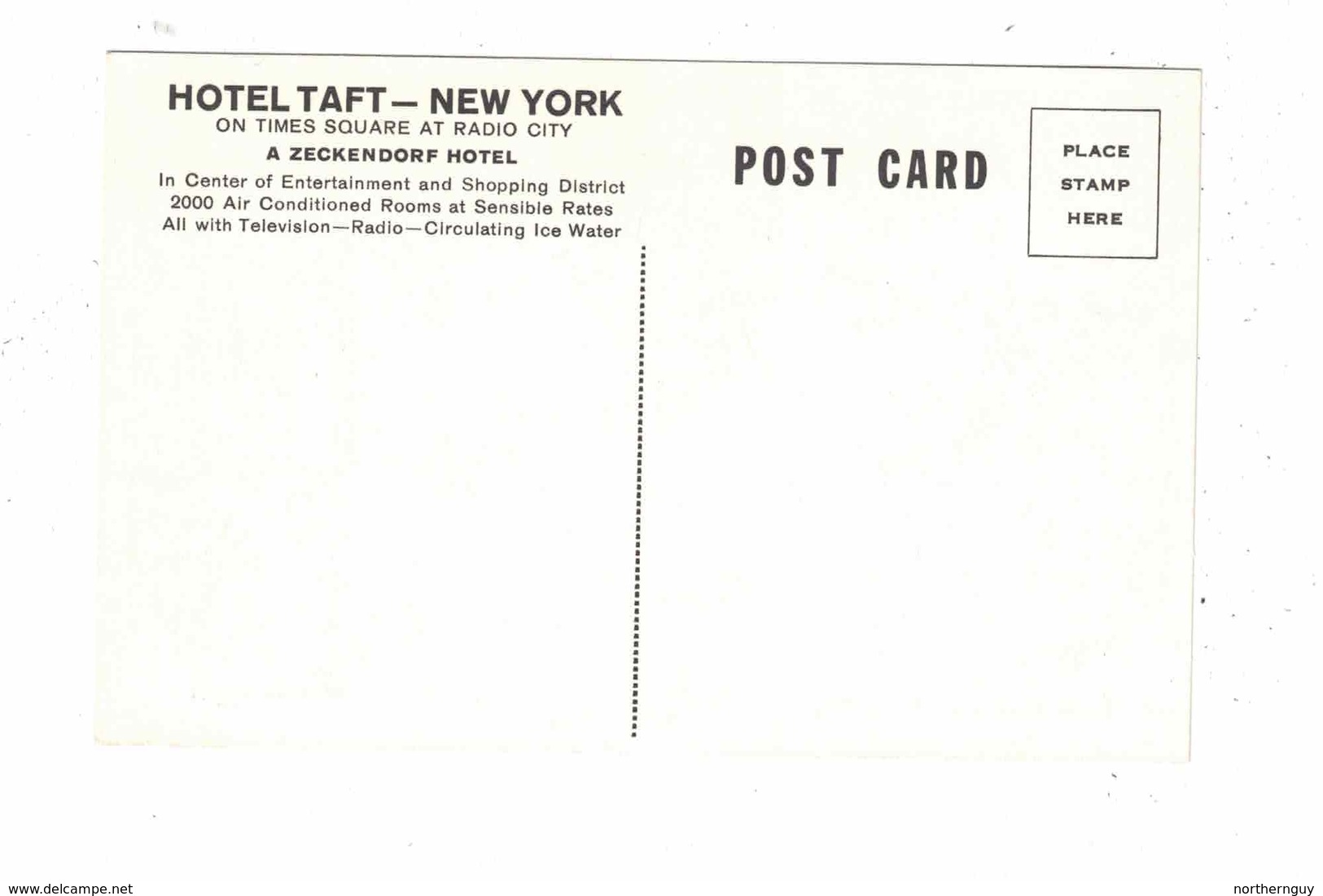 NEW YORK CITY, New York, USA, Mulit-View Of Hotel Taft, Old White Border Postcard - Time Square
