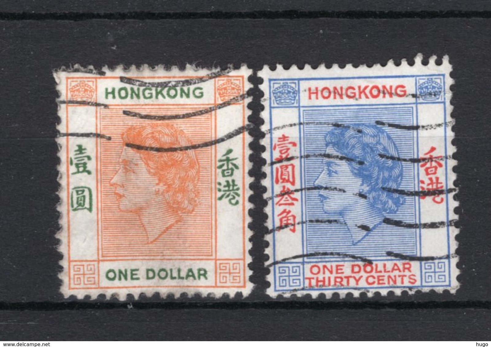 HONG KONG Yt. 185/186° Gestempeld 1954-1960 - Usati