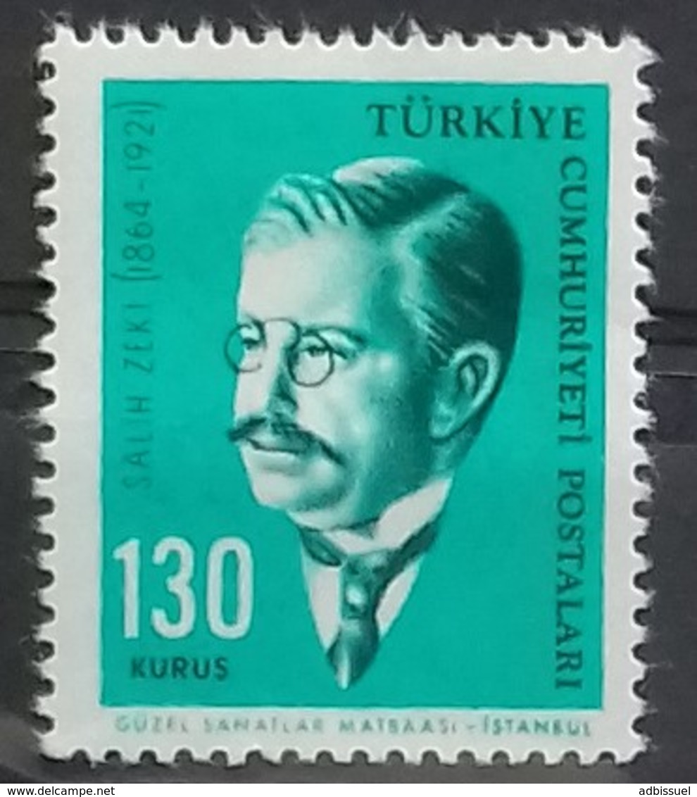 TURQUIE TURKEY N° 1685 COTE 8,50 €  NEUFS ** MNH 1963 SALIK ZEKI MATHEMATICIEN - Ungebraucht
