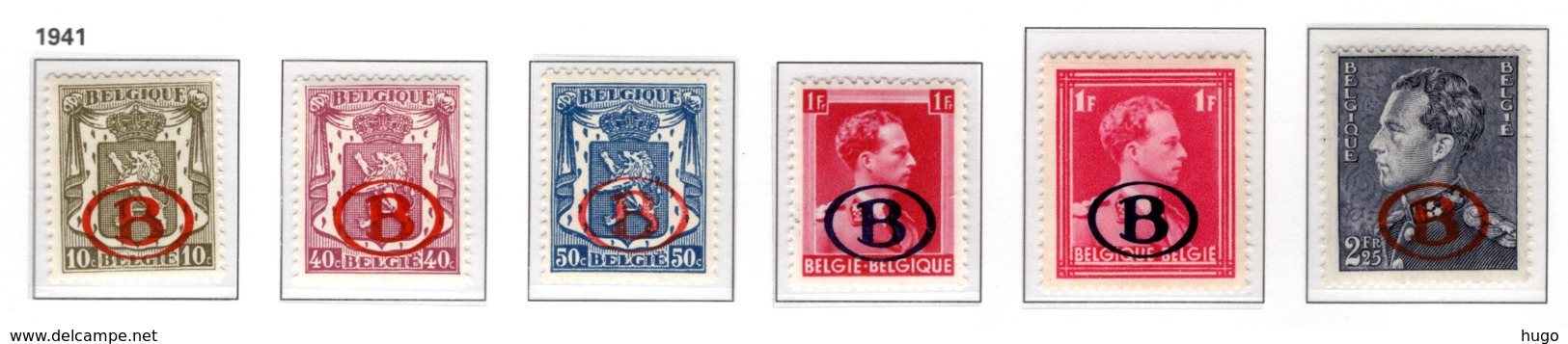 S26/31 MNH 1941 - Type Klein Staatswapen En Leopold III - Other & Unclassified