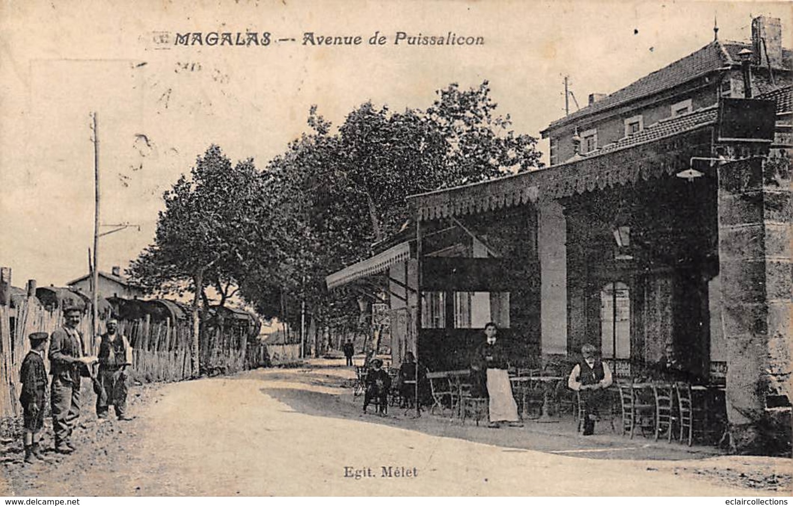 Magalas         34          Avenue De Puissalicon     Café Et En Face La Gare            Voir Scan) - Andere & Zonder Classificatie