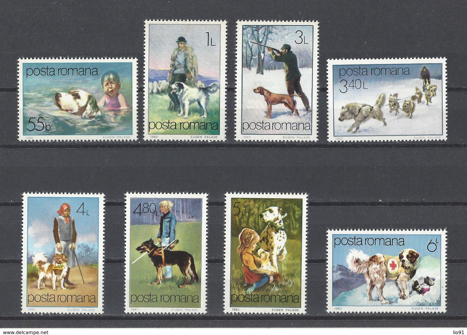 ROUMANIE.  YT  N° 3374/3381  Neuf **  1982 - Unused Stamps