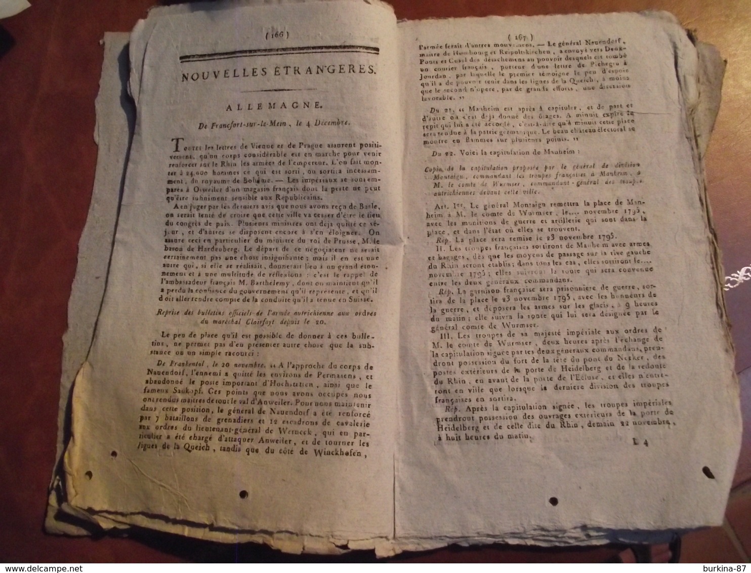 MERCURE FRANCAIS, An 4, N° 18, Journal Historique Politique Et Littéraire - Newspapers - Before 1800