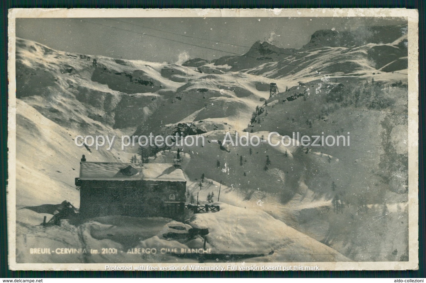 Aosta Breil Cervinia Rifugio Capanna Albergo Cime Bianche FP R361 - Aosta