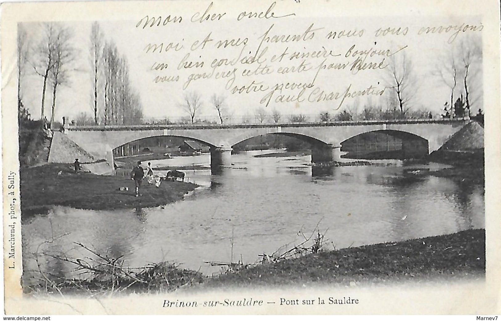 CHER - 18 - Brinon Sur Sauldre -Pont Sur La Sauldre - Pecheur - Brinon-sur-Sauldre