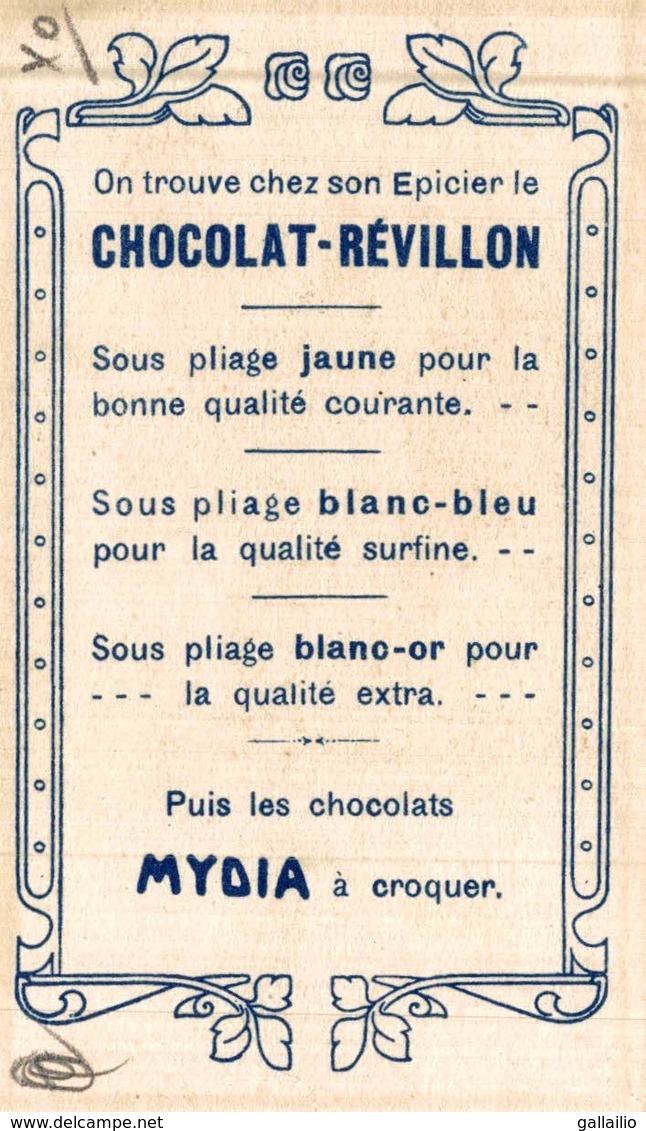 CHROMO CHOCOLAT REVILLON 3 BULLES DE SAVON DANS UNE SEULE - Revillon