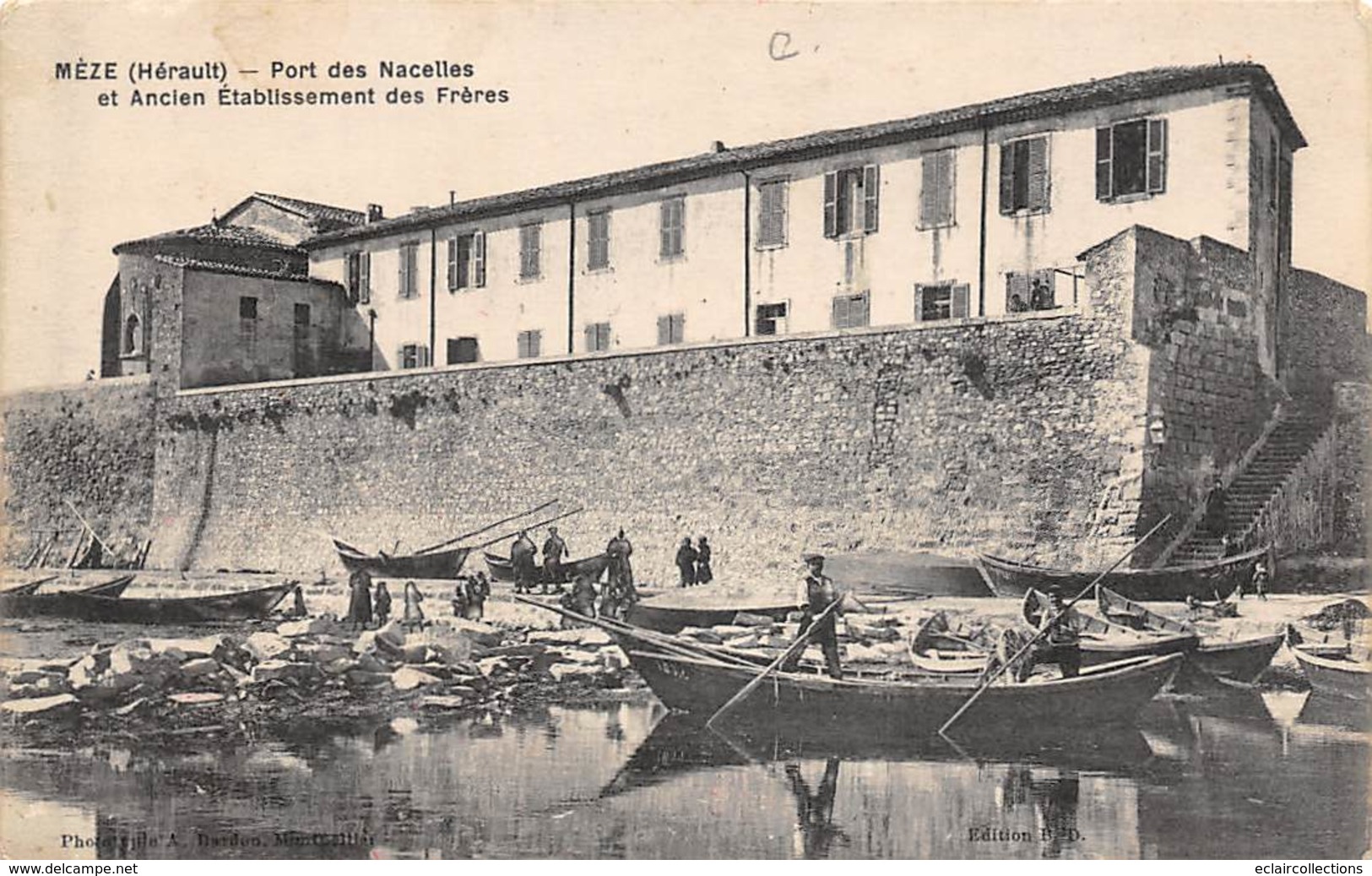 Mèze        34         Port Des Nacelles Et Ancien établissement Des Frères                  (Voir Scan) - Mèze