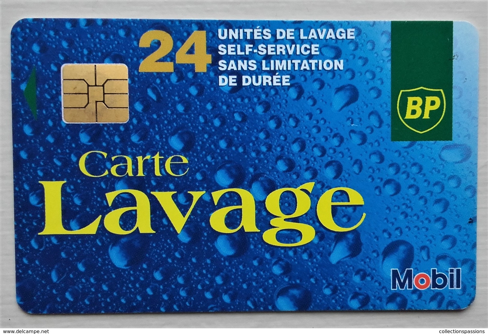 - Carte De Lavage. BP. MOBIL. Lot De 2 Cartes. 12 Et 24 Unités - - Lavage Auto