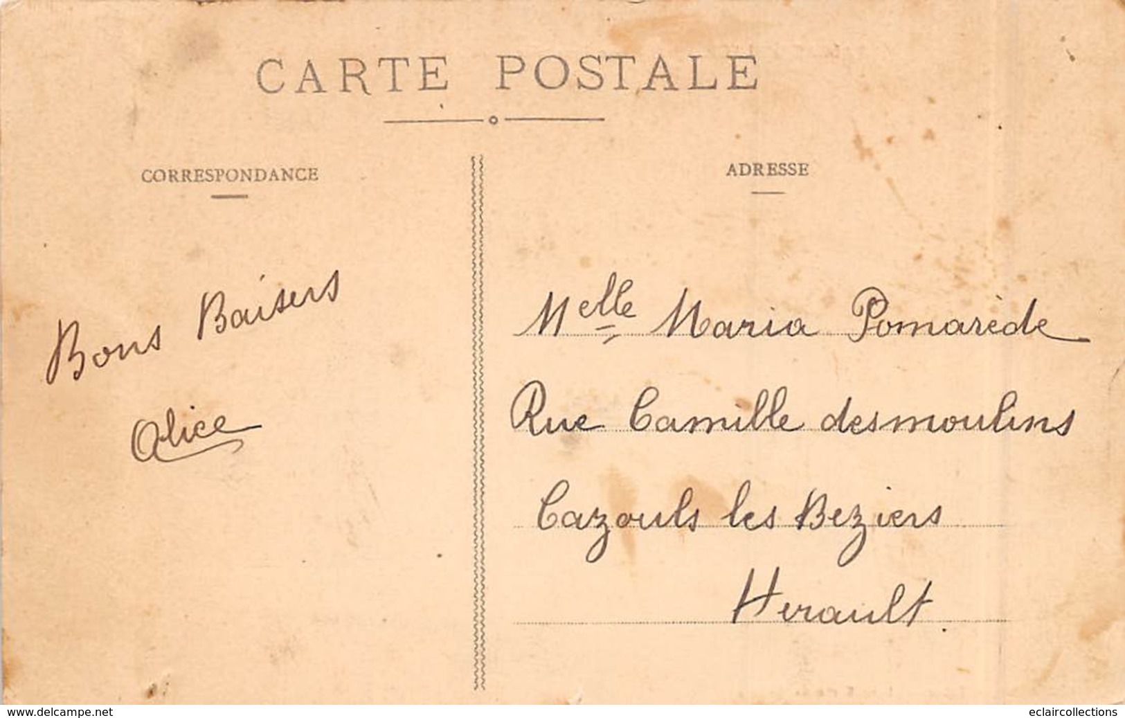 Valras La Plage           34          Rue Française . Éditeur Et Magasin De Cartes Postales         (Voir Scan) - Autres & Non Classés