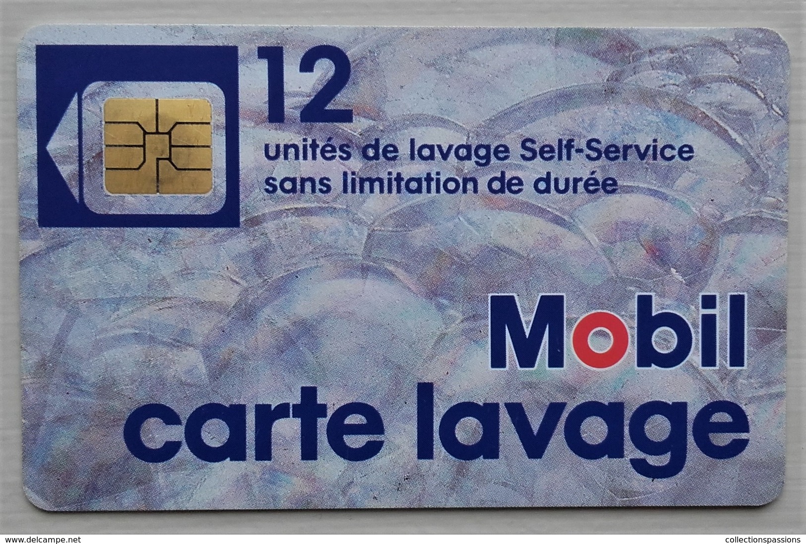 - Carte De Lavage. MOBIL. Lot De 2 Cartes. 12 Et 24 Unités - - Car Wash Cards