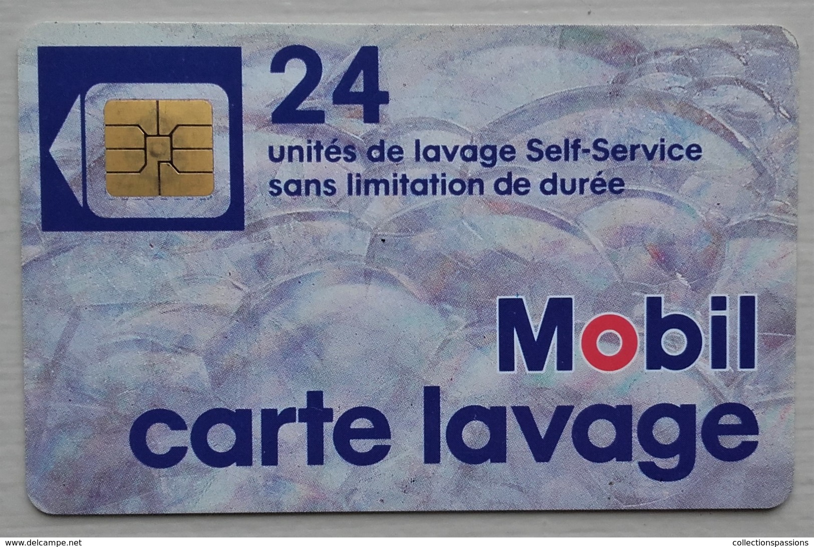 - Carte De Lavage. MOBIL. Lot De 2 Cartes. 12 Et 24 Unités - - Lavage Auto