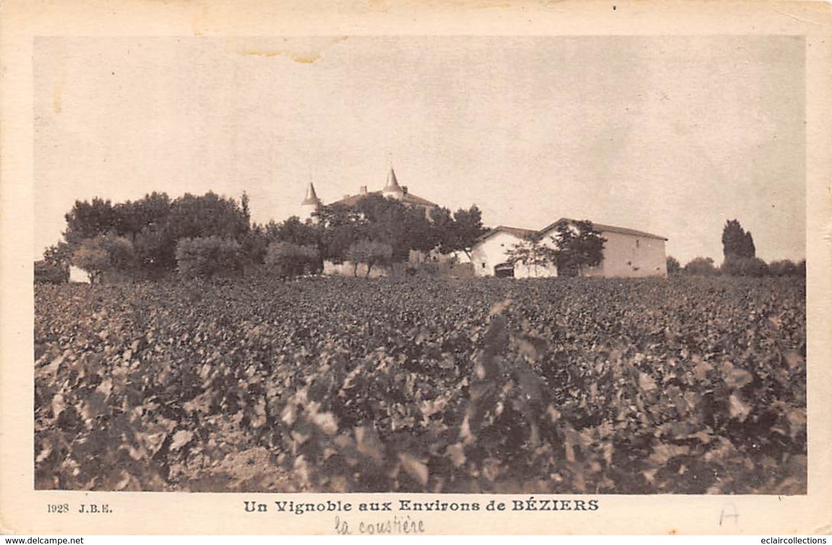 Non Localisé         34          Vignoble Aux Environs De Béziers . La Coustière          (Voir Scan) - Sonstige & Ohne Zuordnung