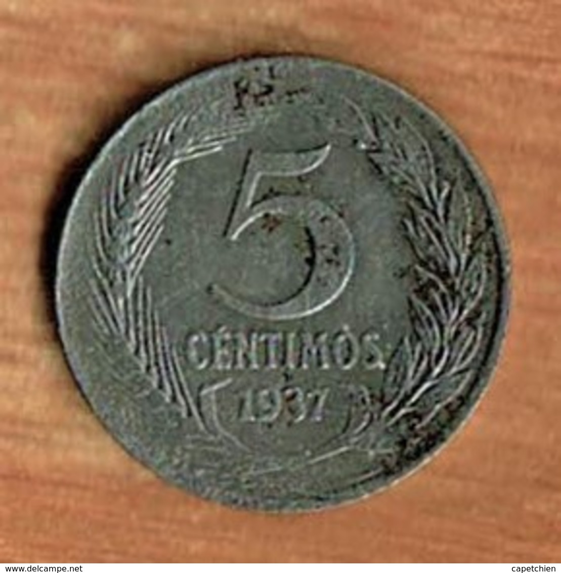 REPUBLICA ESPAGNOLA / CINQ CENTIMOS / 1937 - 5 Centesimi