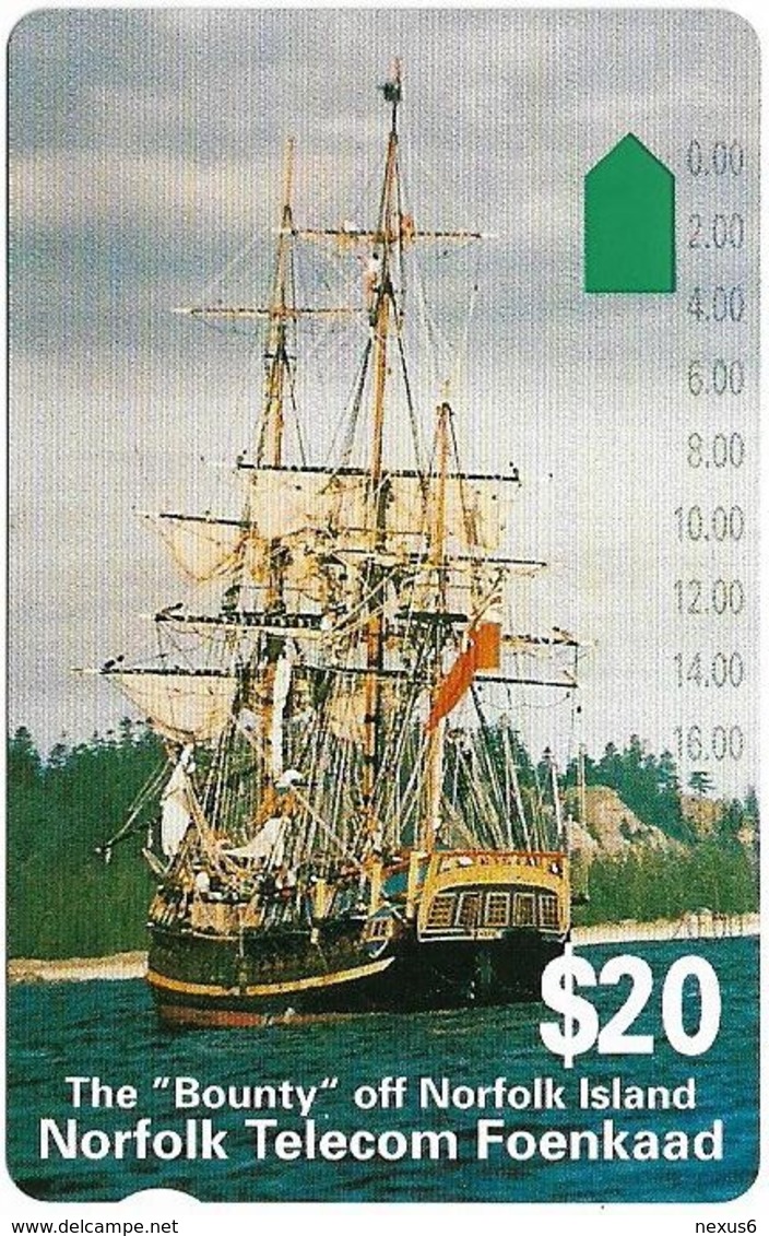 Norfolk Isl. - Telstra (Anritsu) - The 'Bounty' Ship (SCC Issue), 1994, 20$, 11.000ex, Mint - Norfolkinsel