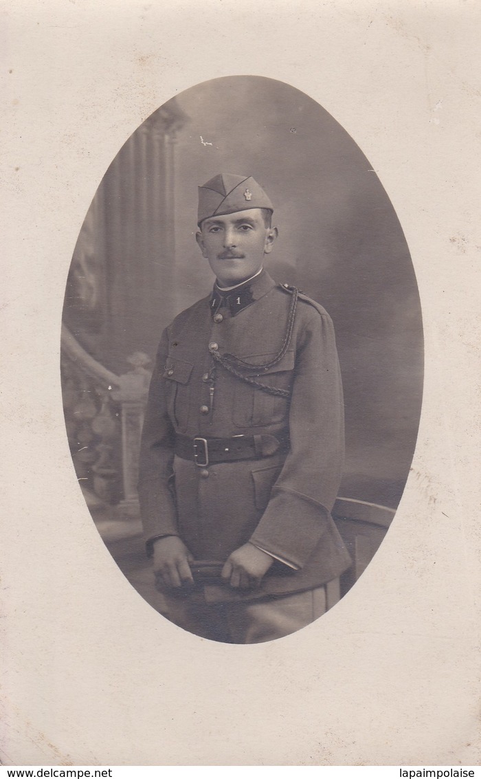 Militaria  Photo Soldat Du 1er Régiment De Génie Strasbourg Photographe  A Queste Versailles - Guerra 1914-18