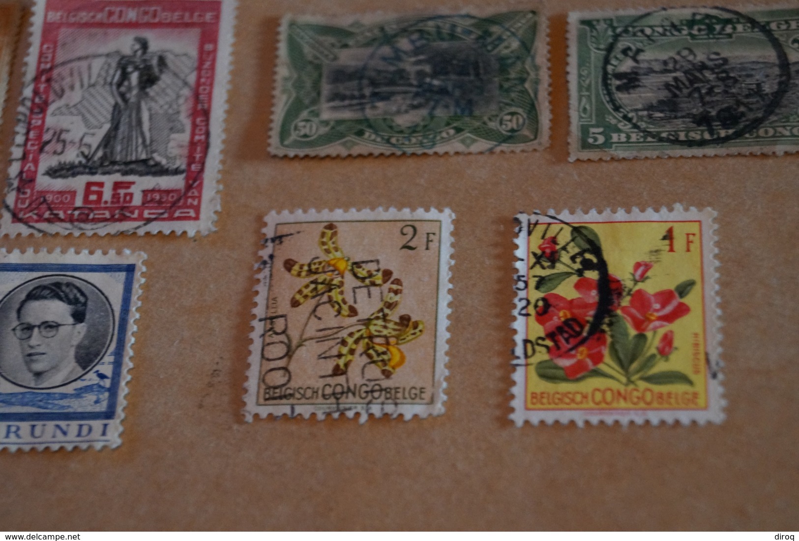 Lot De 12 Timbres Congo Belge,Belles Oblitérations Pour Collection - Collezioni