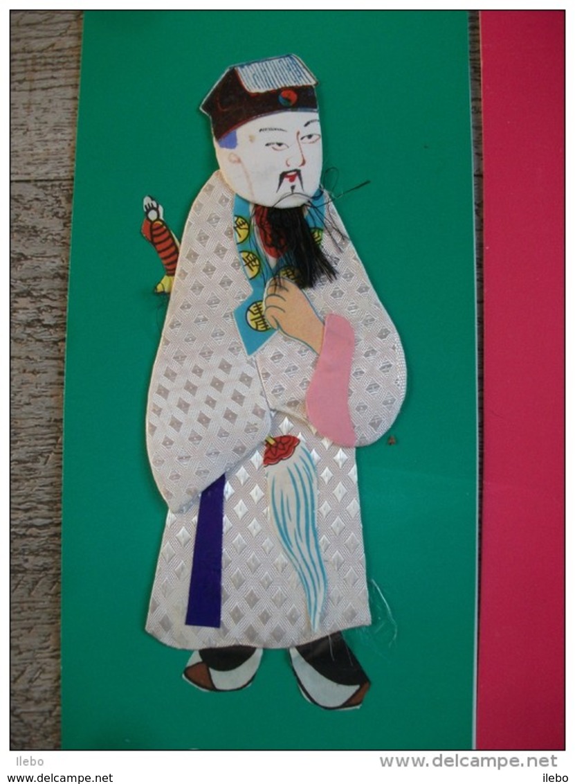 Lot 8 Personnages Carton Tissu Costumes Immortels Mythologie Chinoise Chine Couture Mode - Teatro & Disfraces