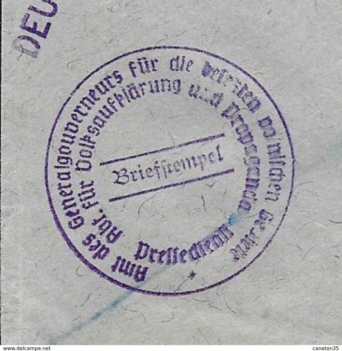 Lettre Avec 2 Timbres Osten - Cracovie - Occupation 1938-45