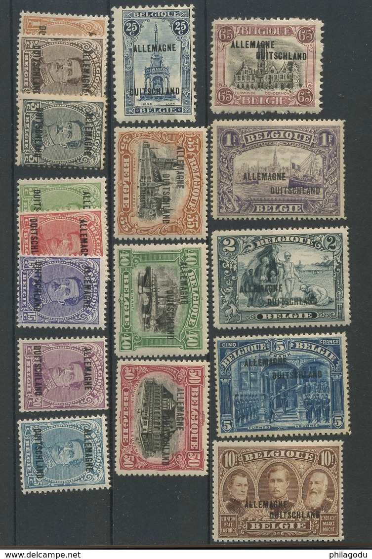 Occ 38/54 **   SANS Charnière. POSTFRIS.  Cote 750,-euros Très Beau.  Super Frais - OC38/54 Belgische Bezetting In Duitsland