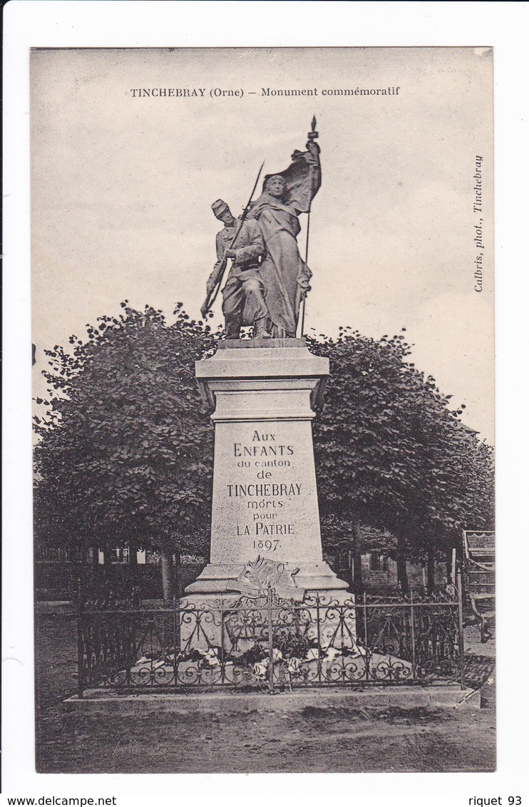TINCHEBRAY - Monument Commémoratif - Altri & Non Classificati