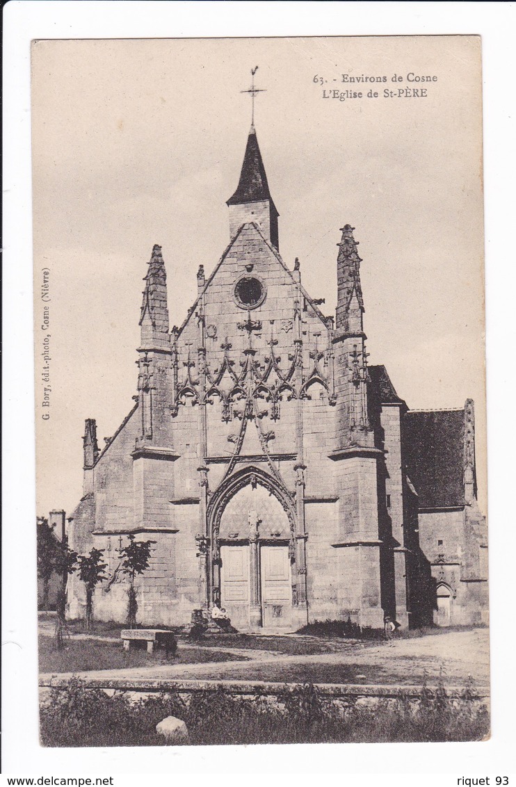 63 - Environs De Cosne - L'Eglise De St-PERE - Other & Unclassified