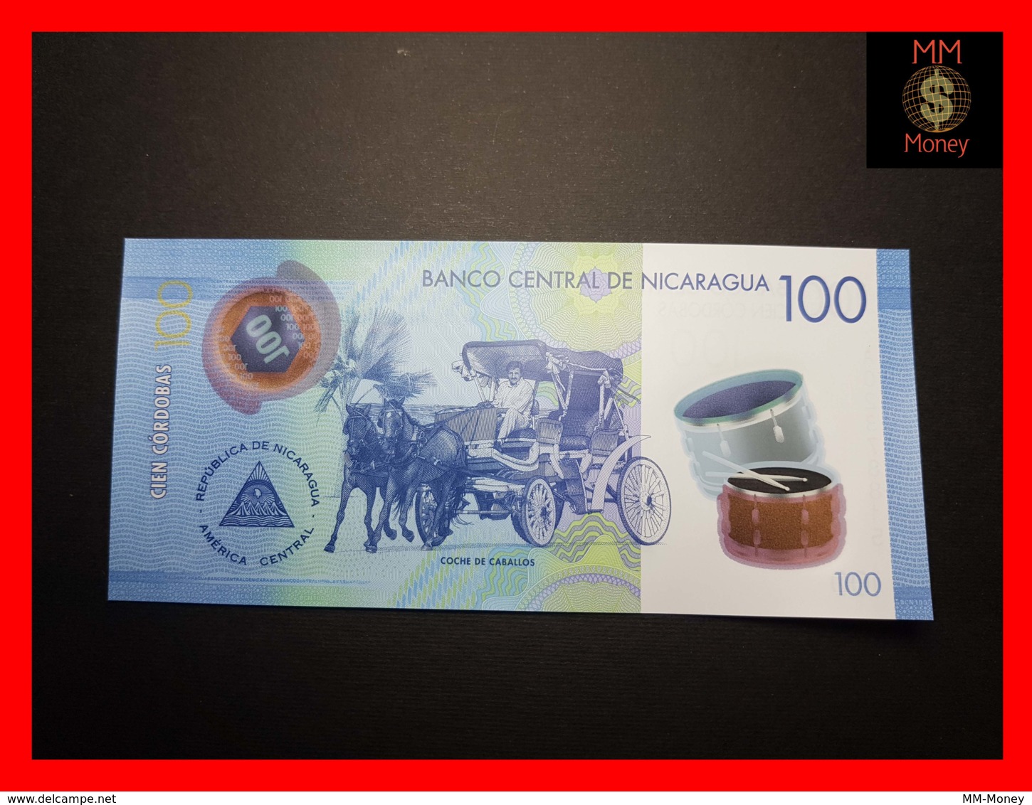 NICARAGUA 100 Cordobas  2014 P. 212  Polymer  UNC - Nicaragua