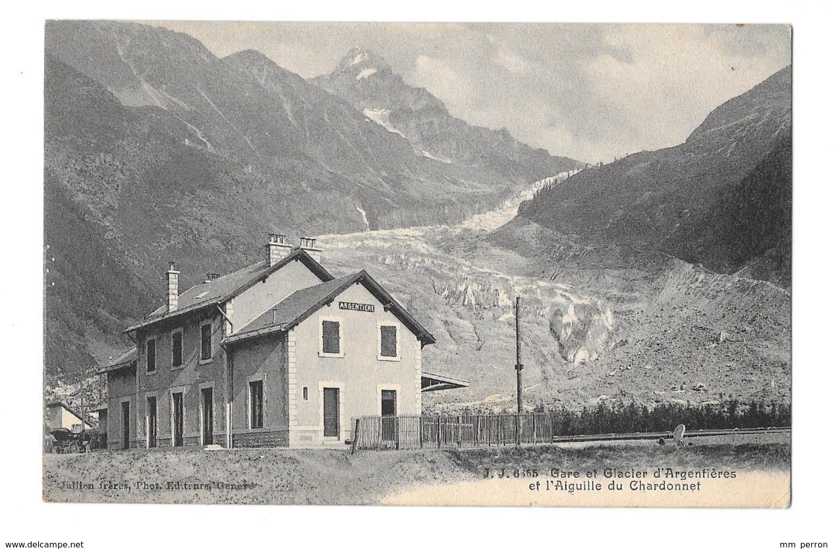 (26949-74) Gare Et Glacier D'Argentieres Et L'Aiguille De Chardonnet - Dingy-Saint-Clair