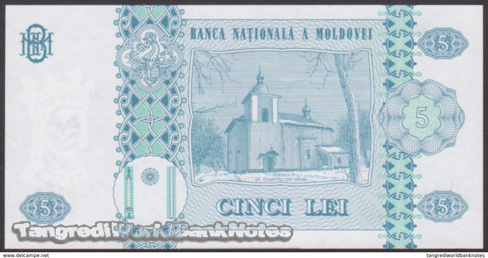 TWN - MOLDOVA 9f - 5 Lei 2009 Series B.0134 UNC - Moldova