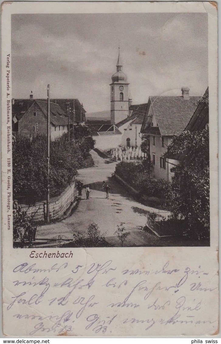 Eschenbach - Dorfpartie Mit Kirche - Animee - Eschenbach