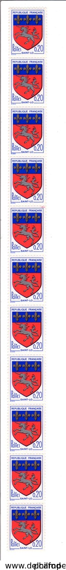 1966 - ROULETTES  De 11 -  0.20 F -  Y&T 1510 ( Inclus Numéroté) - Coil Stamps