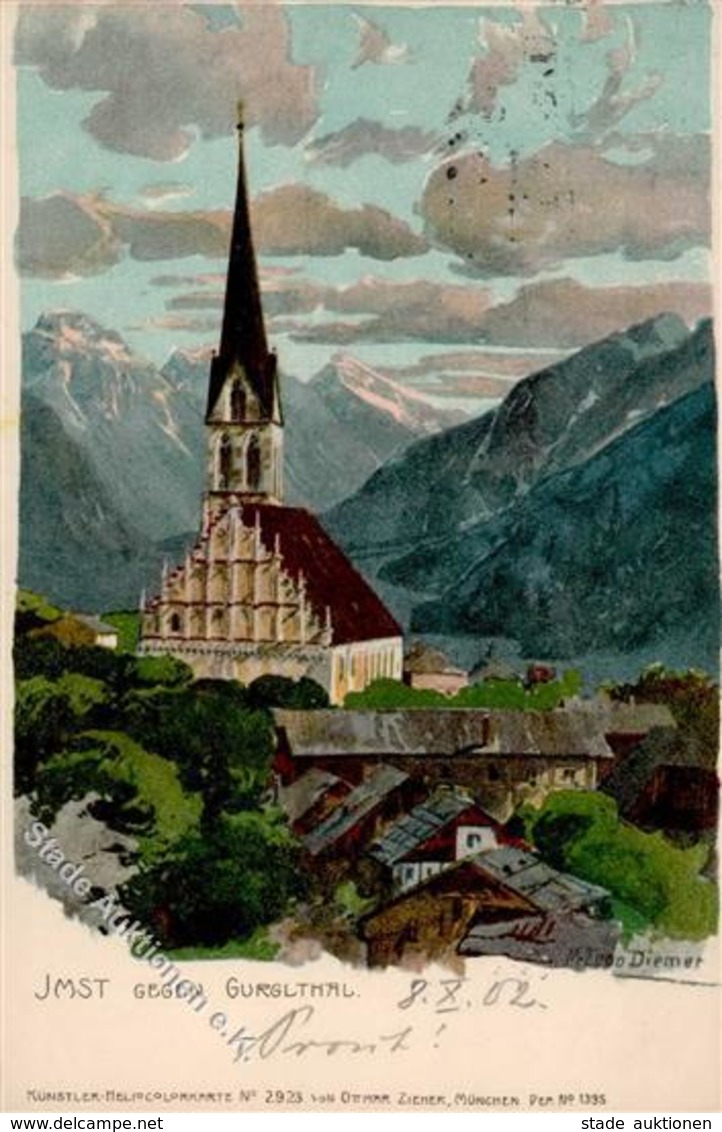 Diemer, Z. Imst Gegen Gurglthal Künstlerkarte 1902 I-II - Diemer, Zeno