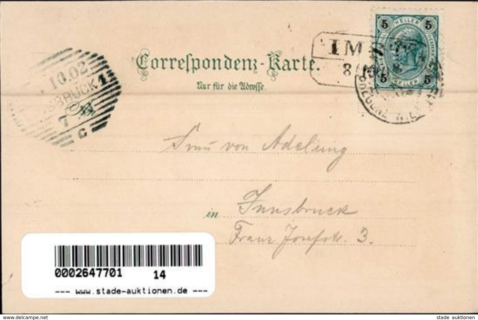 Diemer, Z. Imst Gegen Gurglthal Künstlerkarte 1902 I-II - Diemer, Zeno