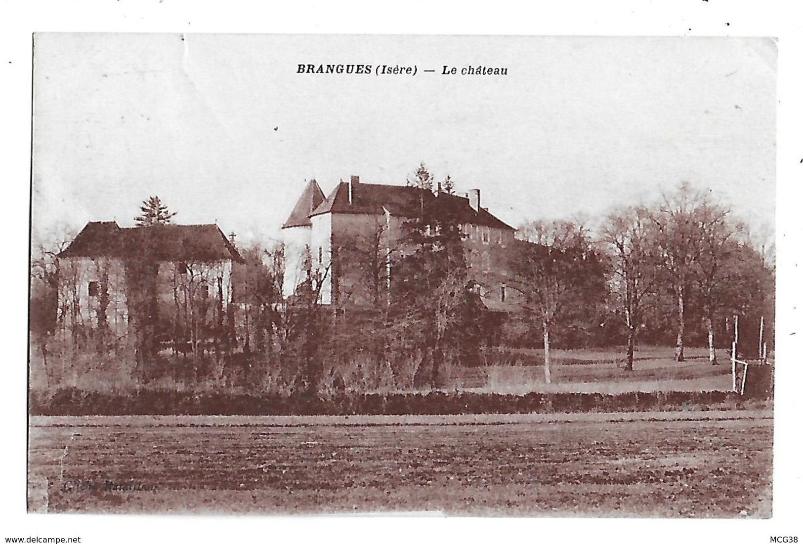 38  -  CPA   De   BRANGUES  -  Le  Château - Brangues