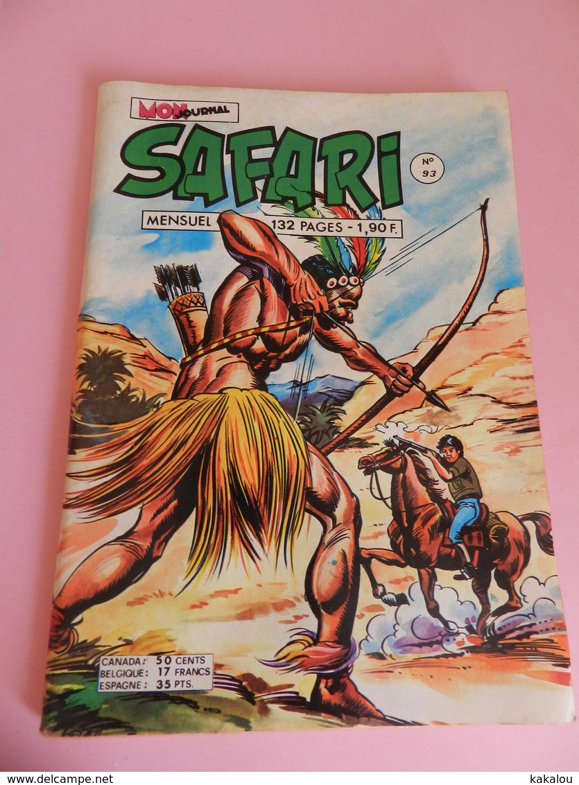 MON JOURNAL  SAFARI N°93 1975 - Safari