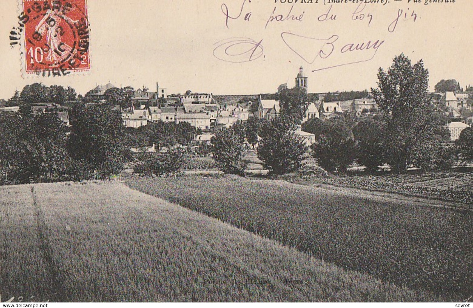 VOUVRAY  -  Vue Générale - Vouvray