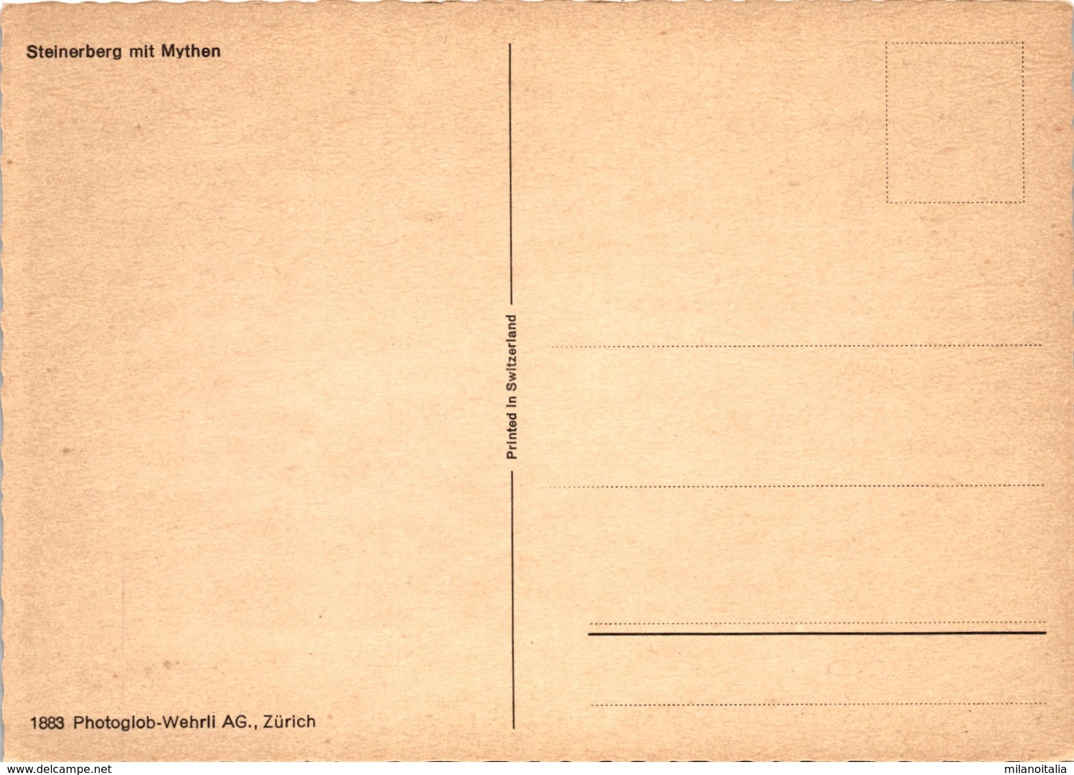 Steinerberg Mit Mythen (1883) - Steinerberg