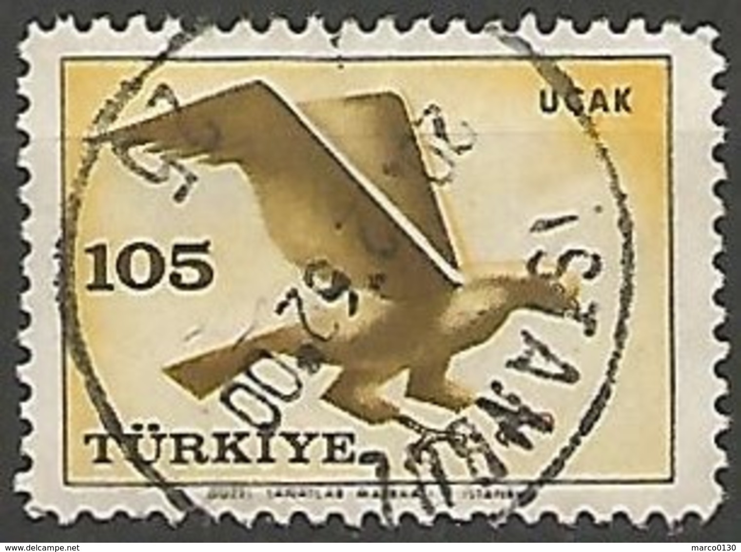 TURQUIE / POSTE AERIENNE N° 42 OBLITERE - Luftpost