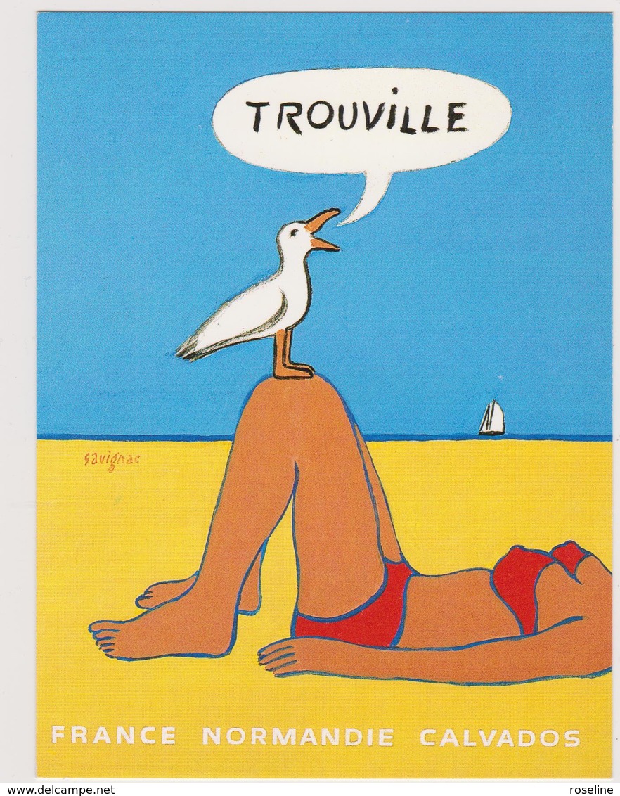 SAVIGNAC  - Publicité Trouville Normandie Mouette -  CPM  10,5x15  TBE 1987 Neuve - Savignac