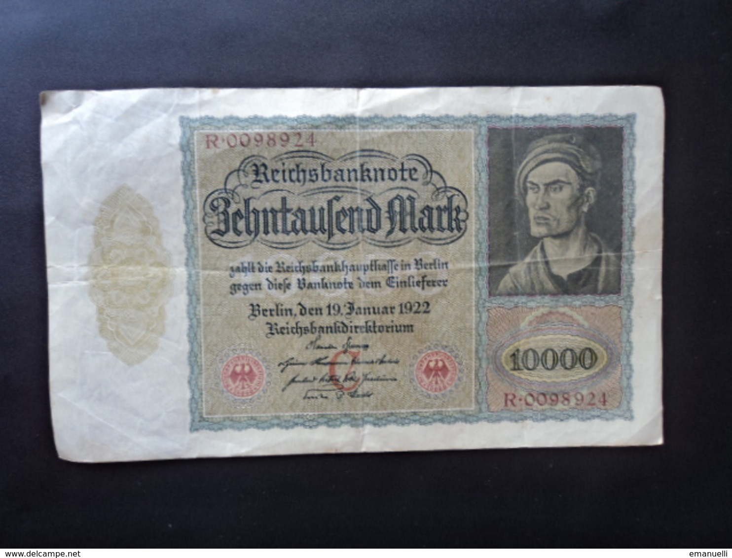 ALLEMAGNE : 10 000 MARK   19.1.1922    P 71    Presque TTB - 10000 Mark