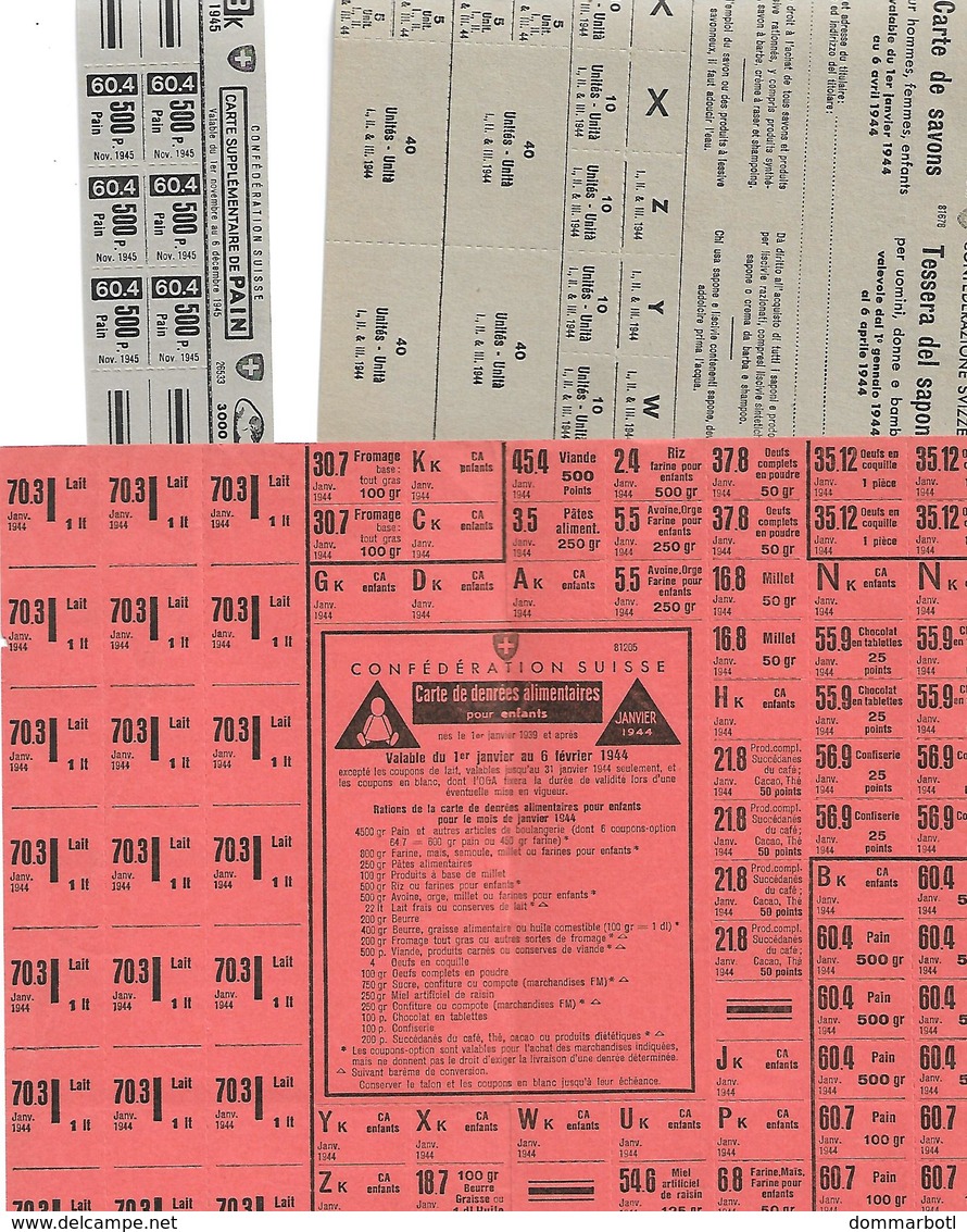 Tickets De Rationnement,Suisse,Bern - Other & Unclassified