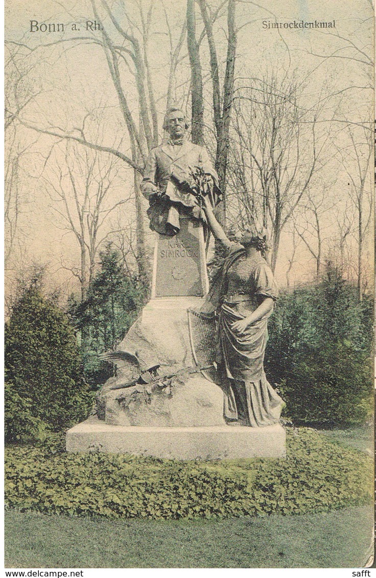 AK Bonn, Simrock-Denkmal Um 1910 - Bonn