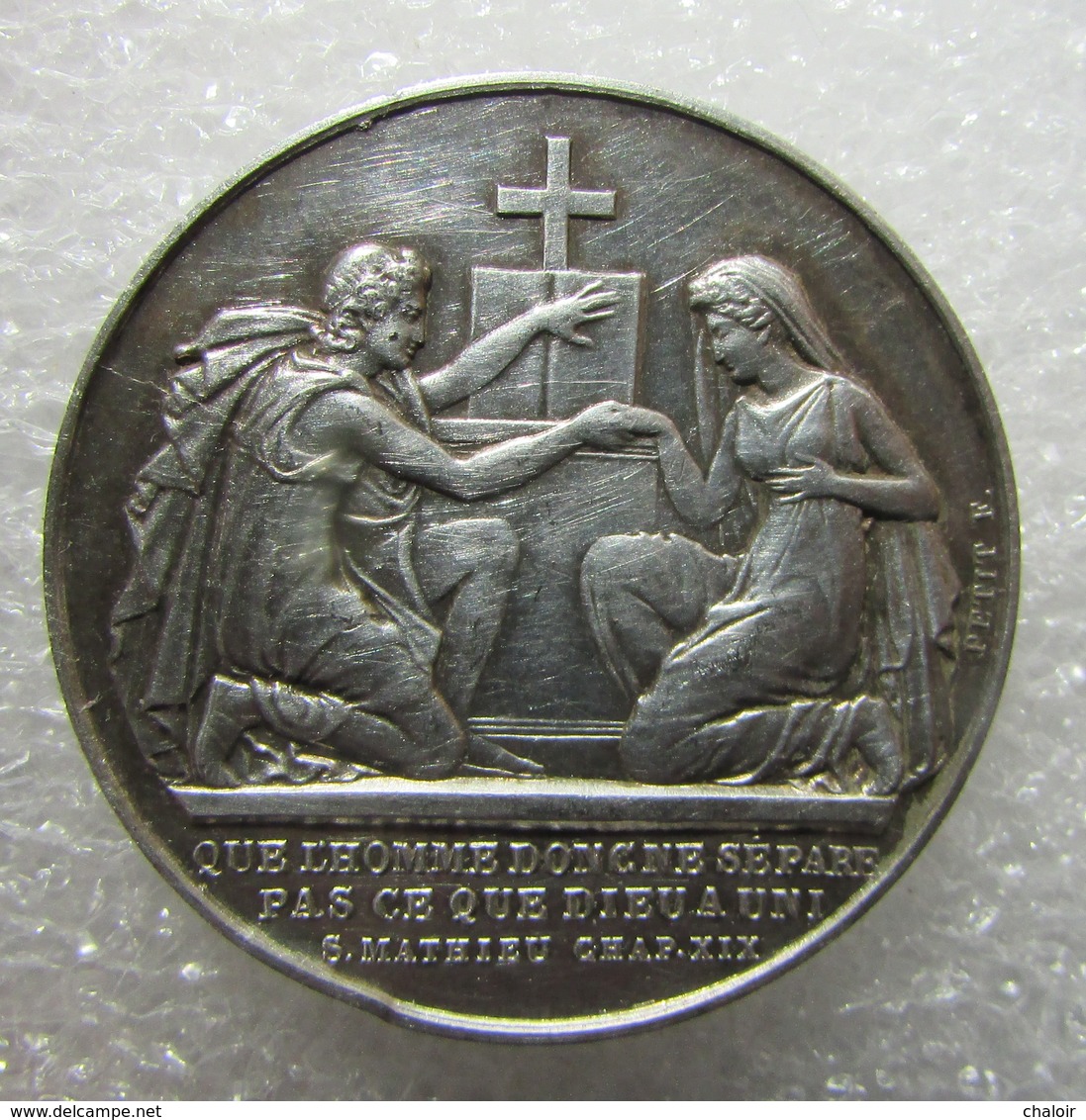 Piece D'union Mariage En Argent - Thommerel Et Toutain Unis Le 12 Novembre 1878 - - Autres & Non Classés