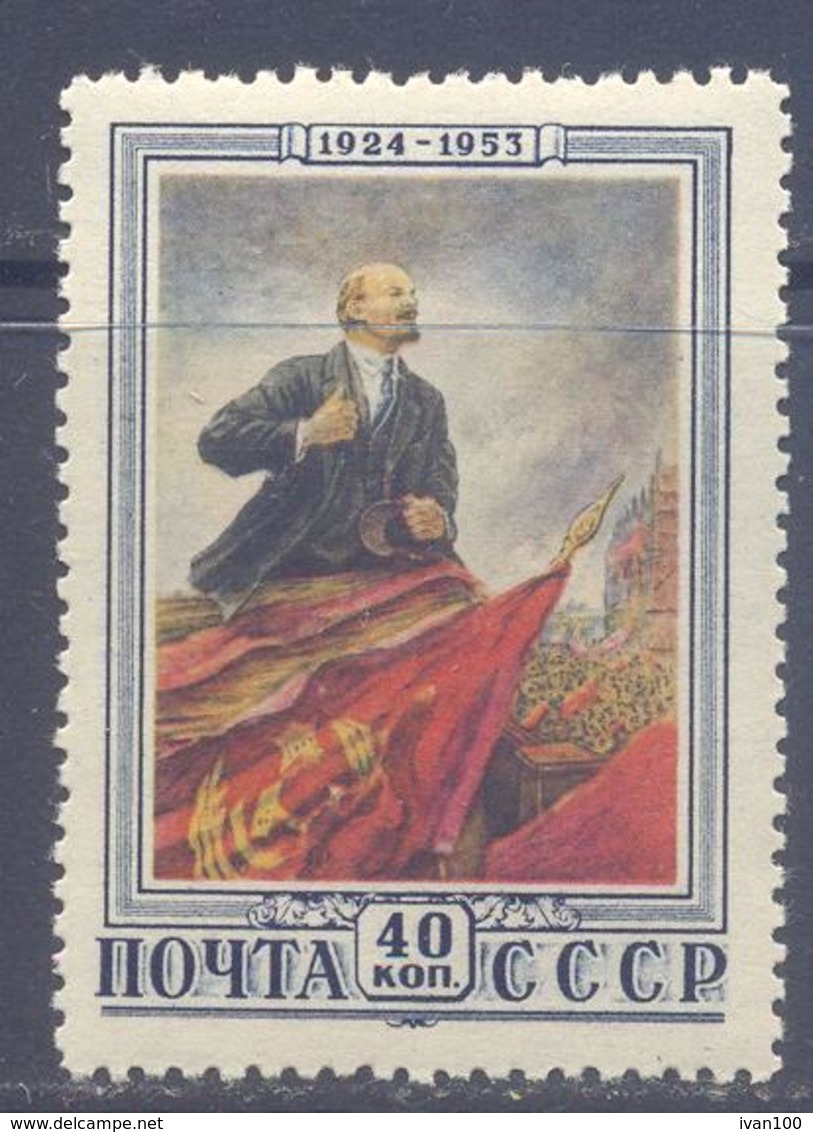1953. USSR/Russia, 29th Death Anniv. Of Lenin, Mich.1664, 1v, Unused/mint/** - Nuovi