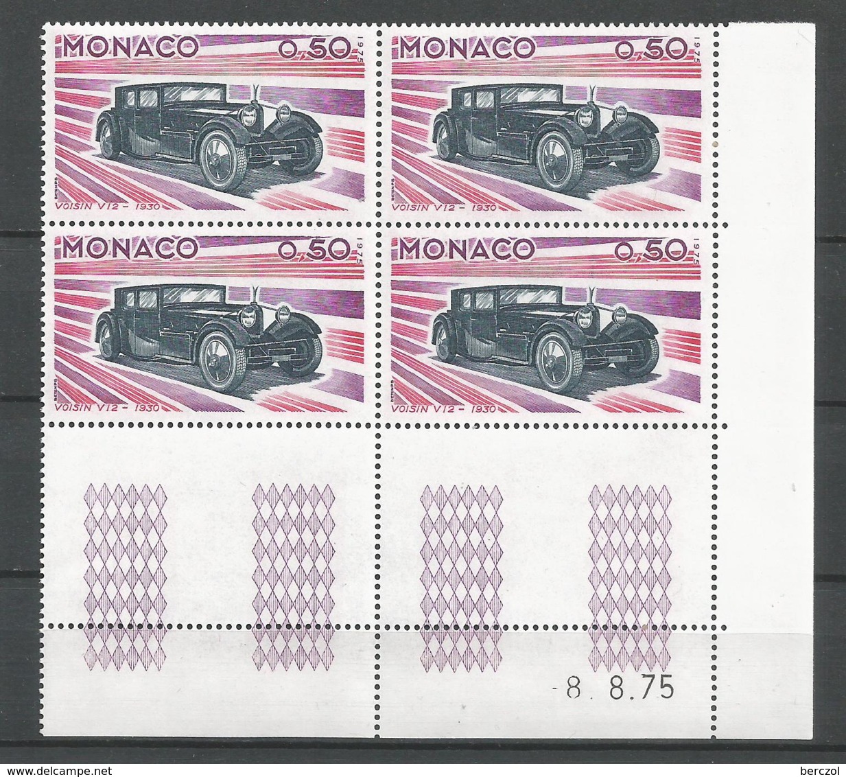 MONACO ANNEE 1975 N°1018 à 1028 COINS DATES NEUFS** MNH